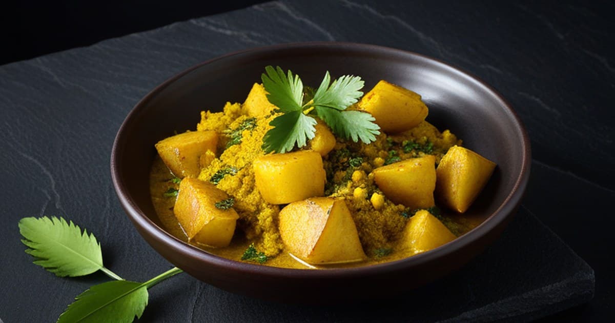 Fisch-Kartoffel-Curry Bengali