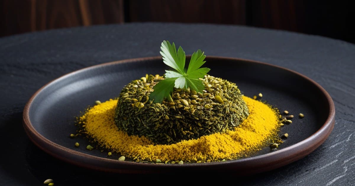 Grüner Koriander-Fisch