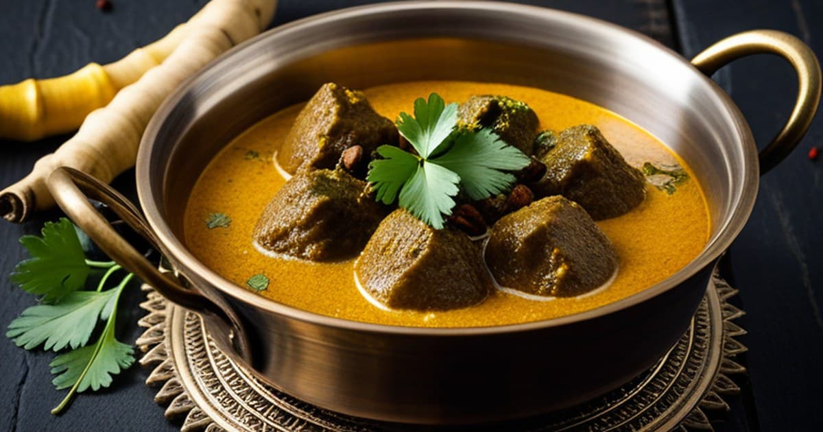 Lamm-Auberginen-Curry