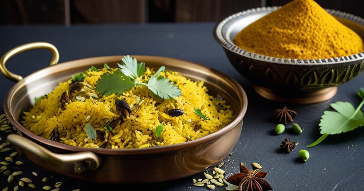 Pilz-Biryani mit Wild