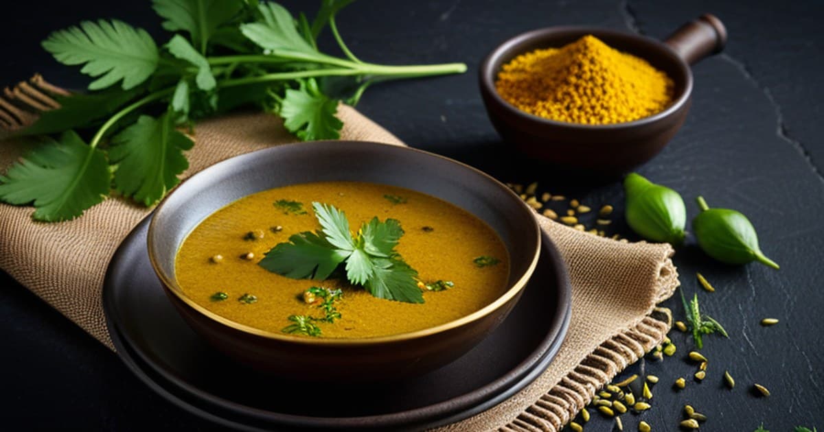 Würzige Fisch-Brühe